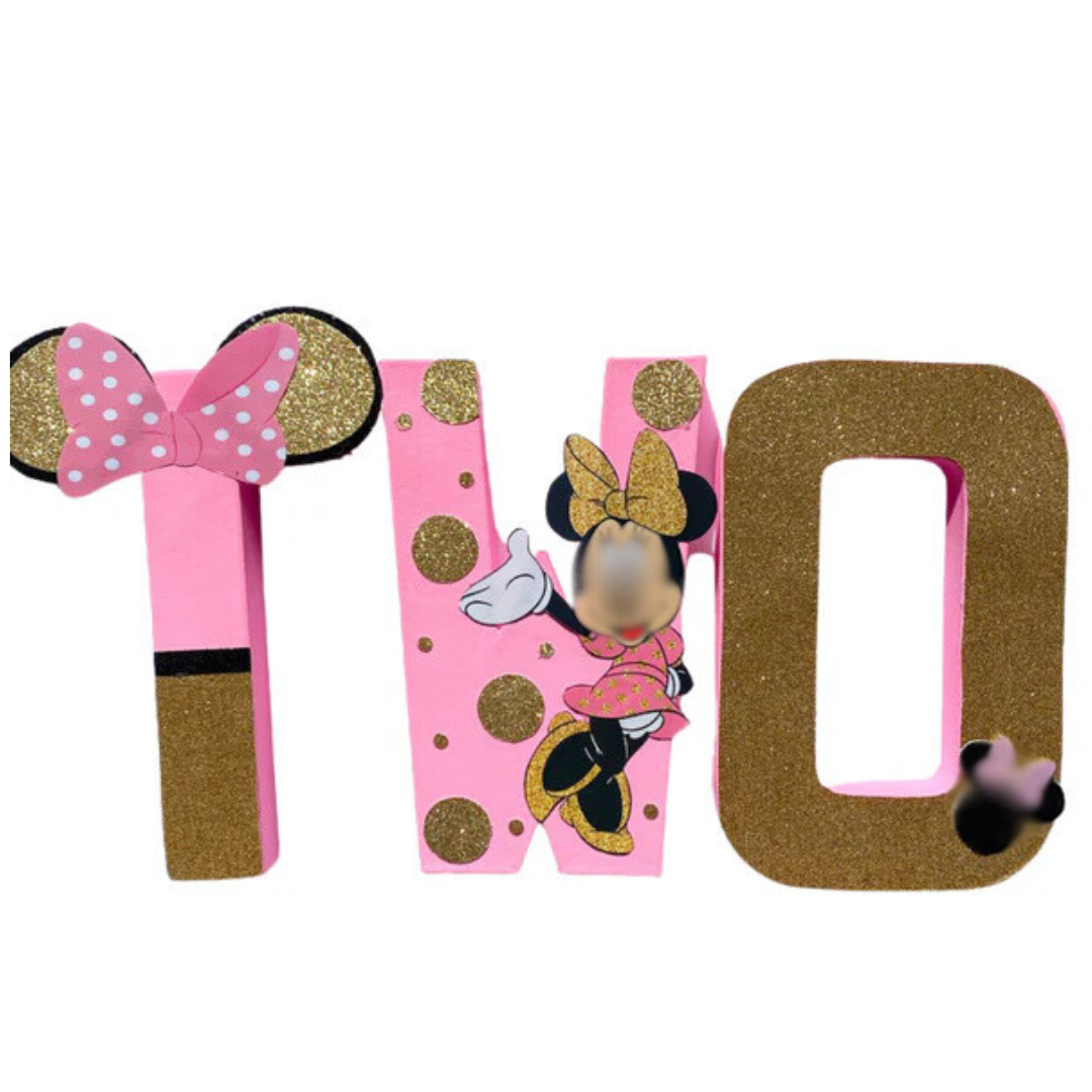 3D Custom 8in Paper Mache Letters