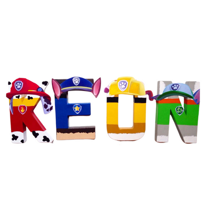 3D Custom 8in Paper Mache Letters